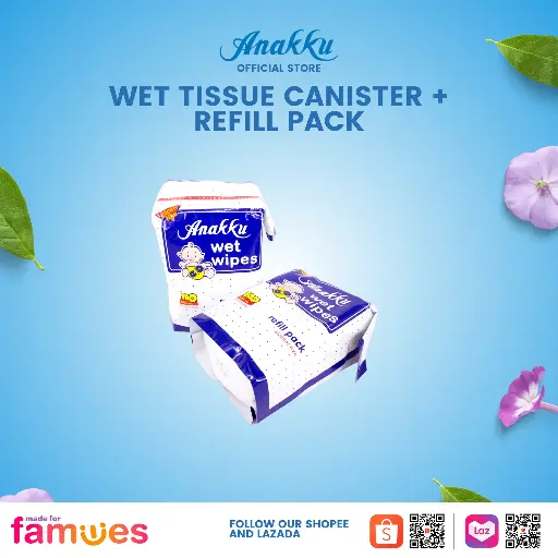 WET TISSUE CANISTER + REFILL PACK